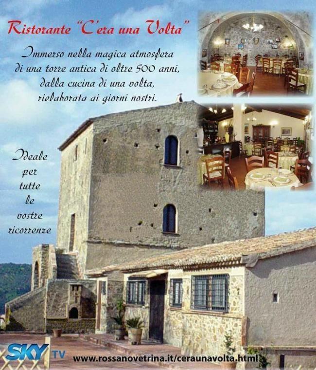 C'era una volta - Ristorante - Mirto Crosia(CS) - Ristorante - Pizzeria forno a legna - Ampio terrazzo panoramico - Immerso nella magica atmosfera di una torre antica di oltre 500 anni, dalla cucina di una volta, rielaborata ai giorni nostri - Ideale per tutte le vostre ricorrenze - Aperto tutte le sere - Domenica e festivi aperto anche a pranzo - Aperto tutti i giorni nel periodo estivo, natalizio e pasquale